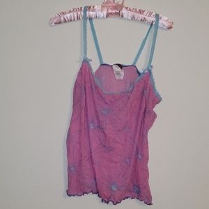 Sheer pink sleep set